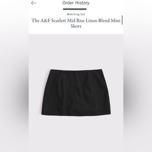 Abercrombie and Fitch Linen Mini Skort